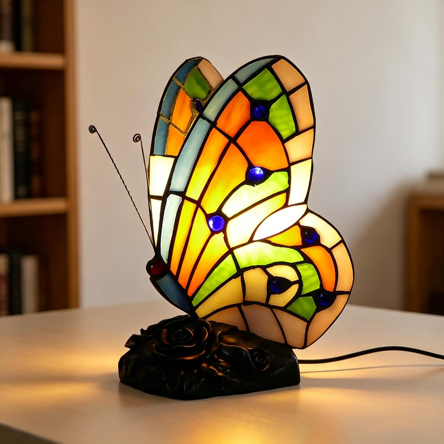 Tiffany Style Butterfly Lamp