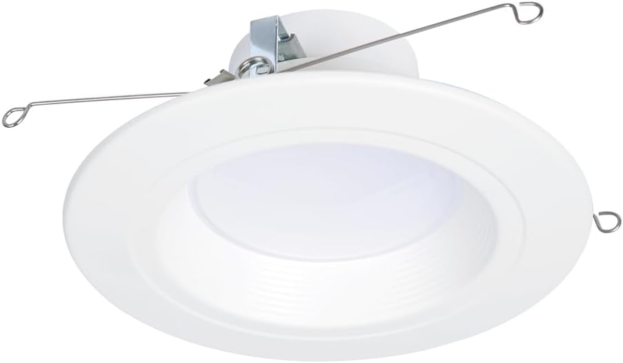 white round LED recessed light