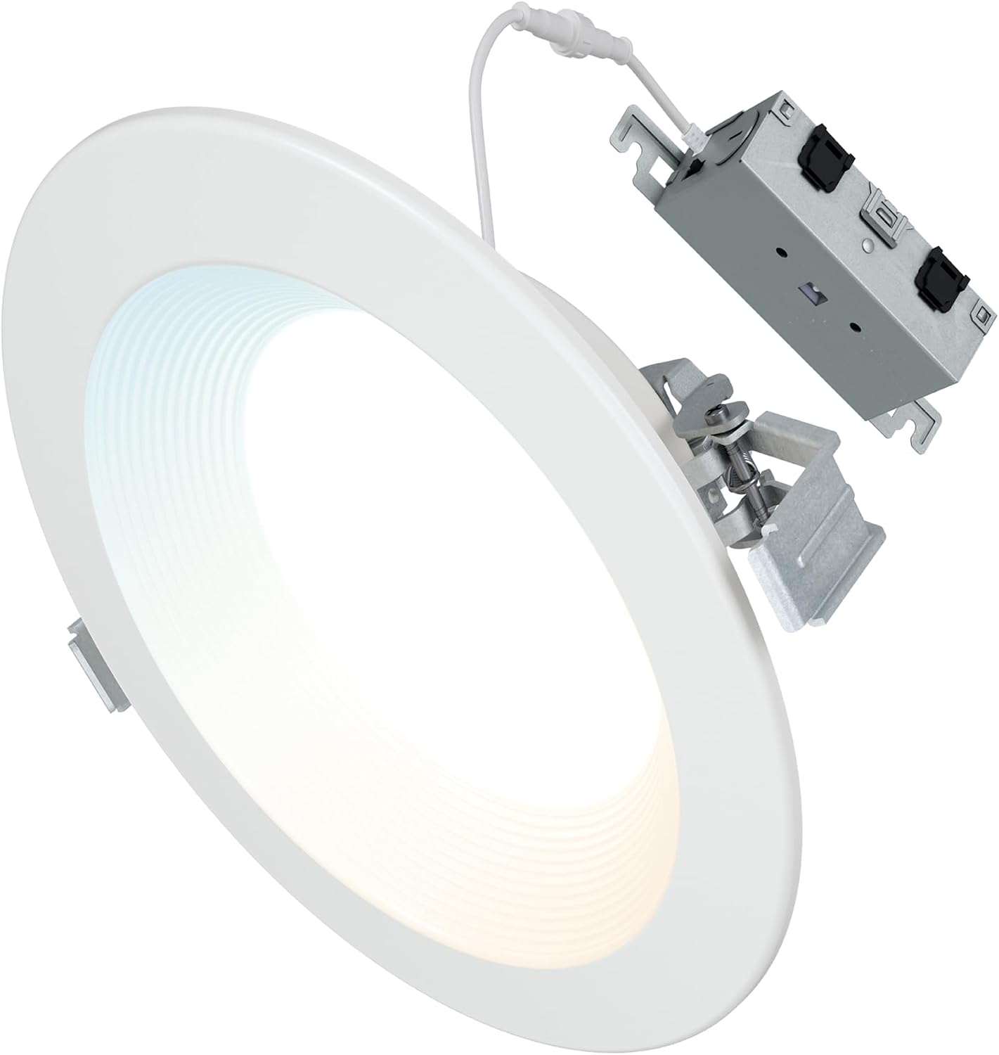 white recessed LED downlight